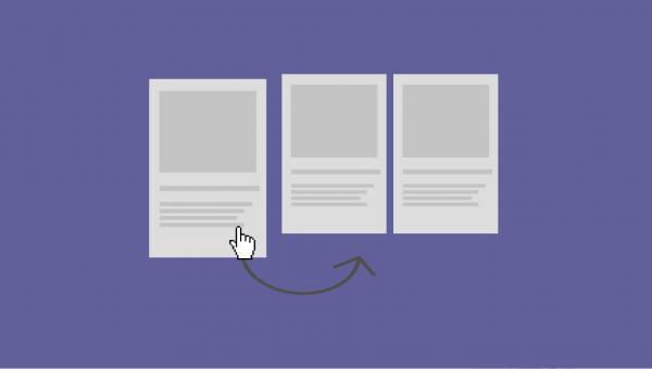 Trabalhe com Drag and Drop para ordernar elementos da sua página Trabalhe com Drag and Drop para ordernar elementos da sua página